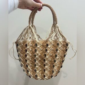 J. Crew Sedona Beaded Basket Bag